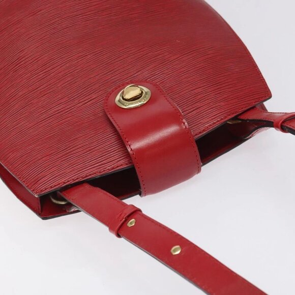 LOUIS VUITTON Epi Cluny Shoulder Bag Red M52257 LV Auth 115722 - Picture 9 of 15